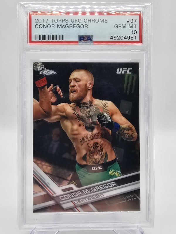2017 Topps Chrome UFC CONOR MCGREGOR PSA 10 GEM MINT