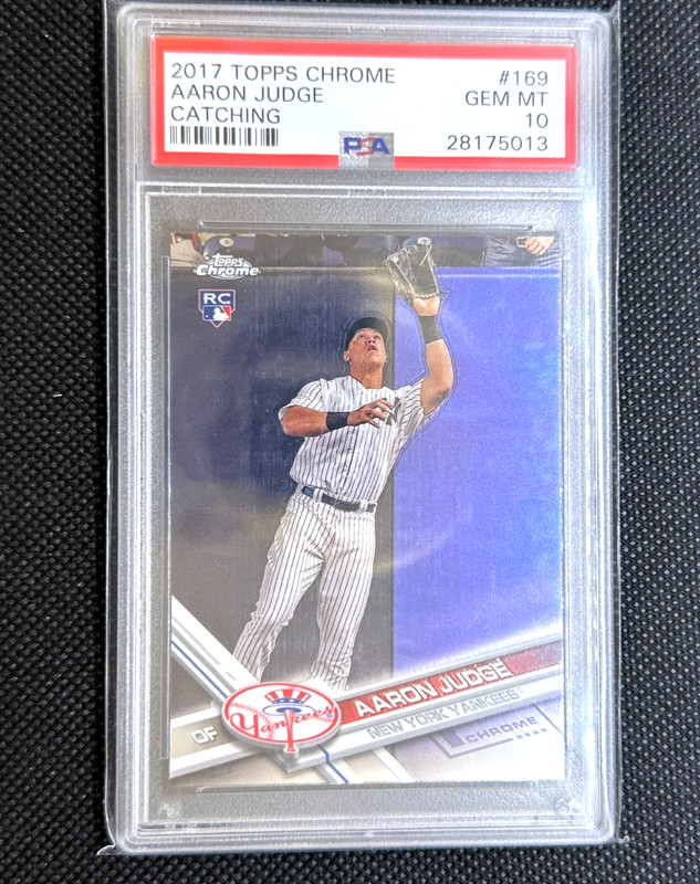 2017 TOPPS CHROME #169 AARON JUDGE ROOKIE RC PSA 10