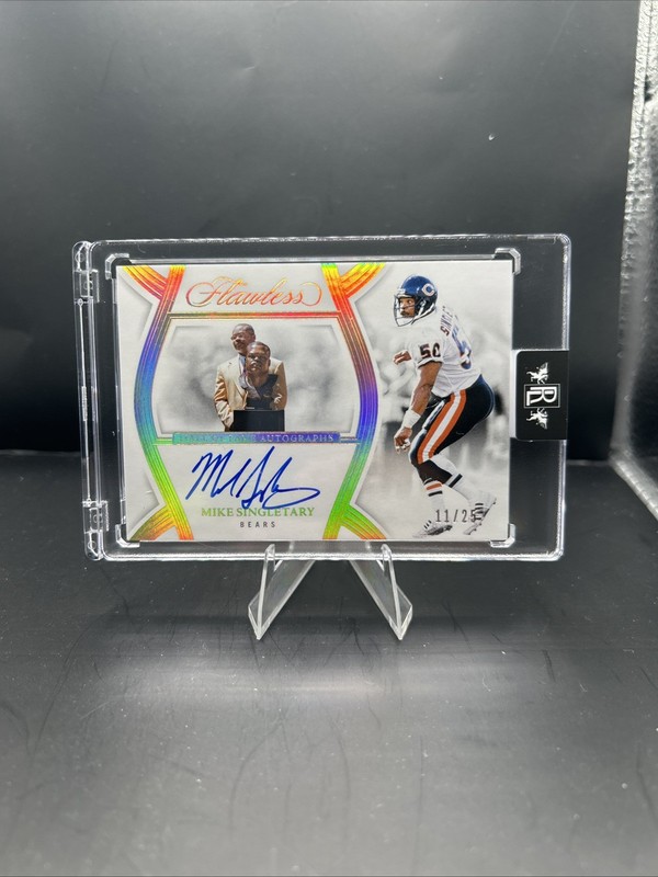 2025 Panini Flawless Mike Singletary Auto /25 Hall of Fame Autographs Bears