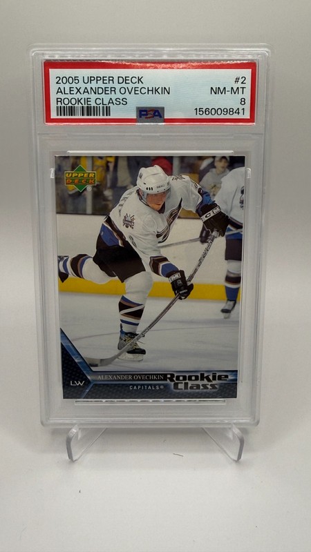 ALEXANDER OVECHKIN 2005-06 Upper Deck Rookie Class RC Card #2 - PSA 8