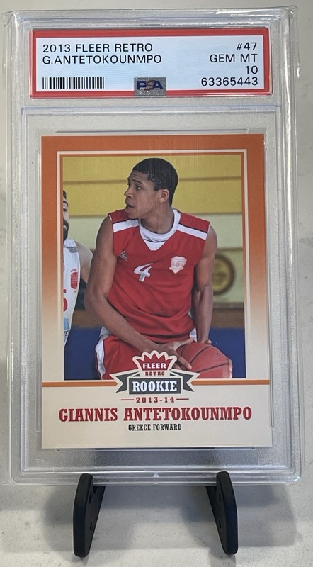 2013-14 Giannis Antetokounmpo Fleer Retro RC #47 Rookie Gem Mint PSA 10 🇬🇷