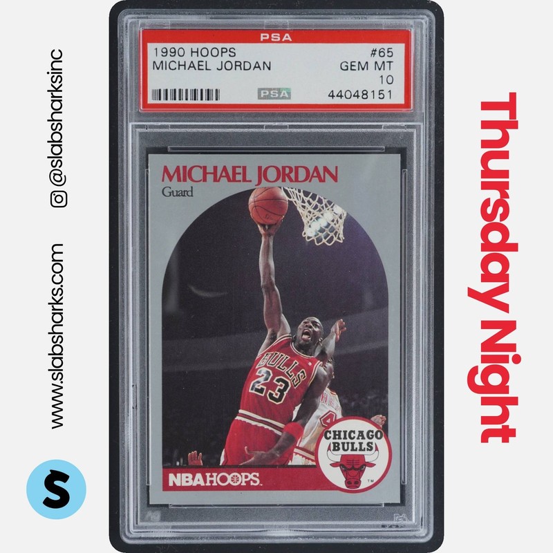 1990 HOOPS #65 MICHAEL JORDAN PSA 10
