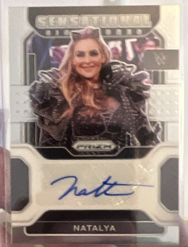 Panini 2022 Prizm WWE Natalya Sensational Signatures Auto #SS-NTL view 1