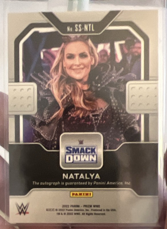 Panini 2022 Prizm WWE Natalya Sensational Signatures Auto #SS-NTL view 2
