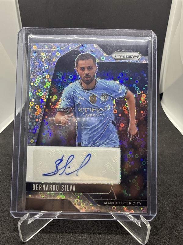 Bernardo Silva 2024-25 Panini Prizm Premier League Breakaway Prizms Auto #S-BS view 1