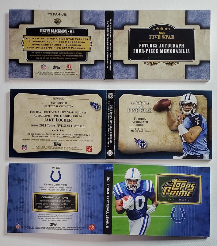 HUGE RPA, PATCH, AUTO, RELIC NUMBERED, REFRACTOR 170 FOOTBALL CARD LOT WITH RC's view 2