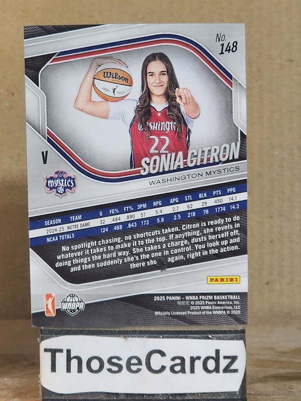 2025 Panini Prizm WNBA Variation #148 Sonia Citron view 2