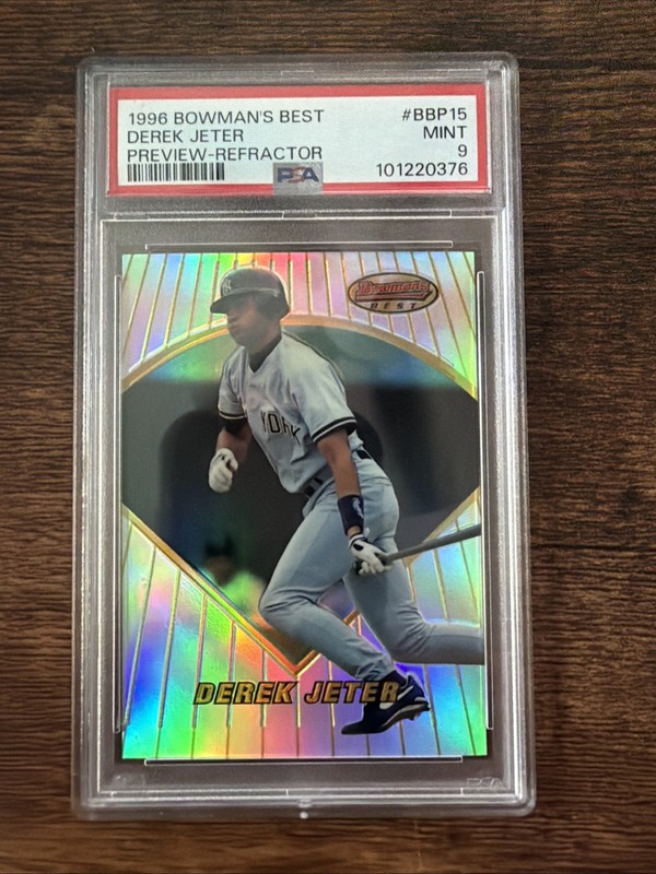 1996 Bowman’s Best | Derek Jeter Rookie RC Preview Refractor | PSA 9 MINT 🔥