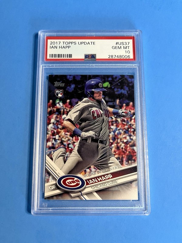 2017 Topps Update #US37 Ian Happ PSA 10 Chicago Cubs Rookie RC Debut Card