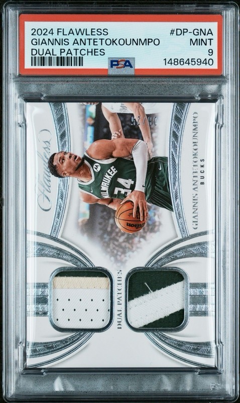 2024 PANINI FLAWLESS PATCHES GIANNIS ANTETOKOUNMPO #8/25 (GAME WORN PATCH) 🔥