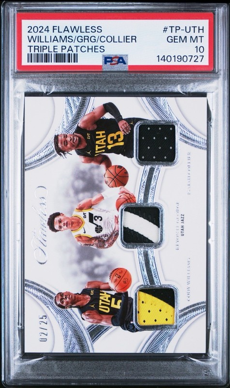 2024 PANINI FLAWLESS TRIPLE PATCHES KEYONTE GEORGE/COLLIER/WILLIAMS/GAME WORN💎