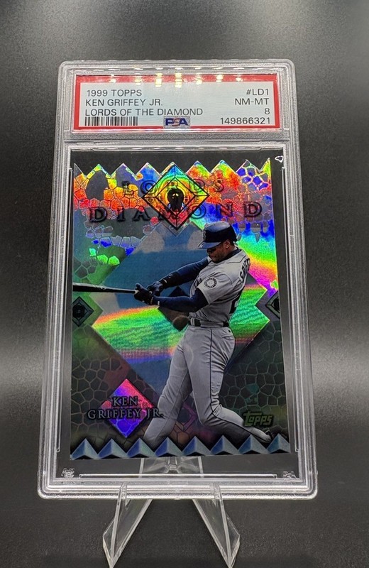 1999 Topps Chrome Lords of The Diamond Ken Griffey Jr #LD1 Refractor PSA 8 HOF