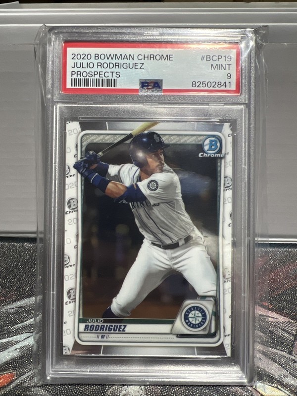 PSA 10 JULIO RODRIGUEZ 2020 Bowman Chrome Prospects Mariners Rookie RC GEM MINT