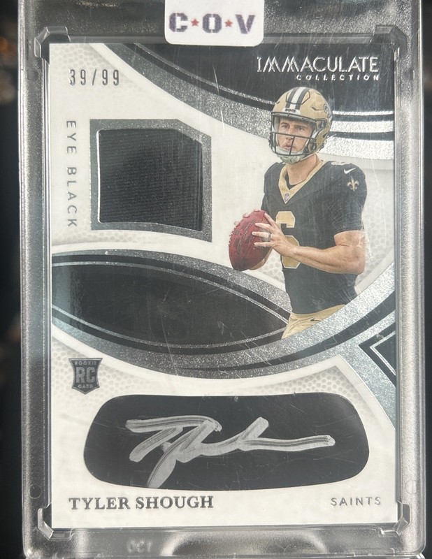 2025 Panini Immaculate - RC Eye Black Tyler Shough RPA Auto Patch /99