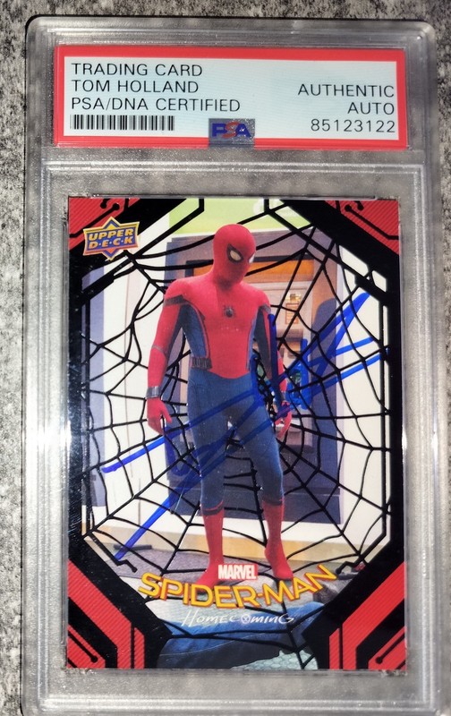 Upper Deck 2017 Spider-Man Homecoming #14 Tom Holland Auto Card PSA/DNA +BONUS!! view 2