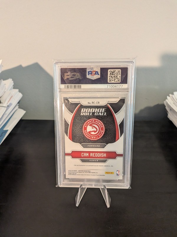 POP 1 Certified 2019 RC-CR Cam Reddish RC Roll Call Auto Gold /10 Auto 9 PSA 9 view 2