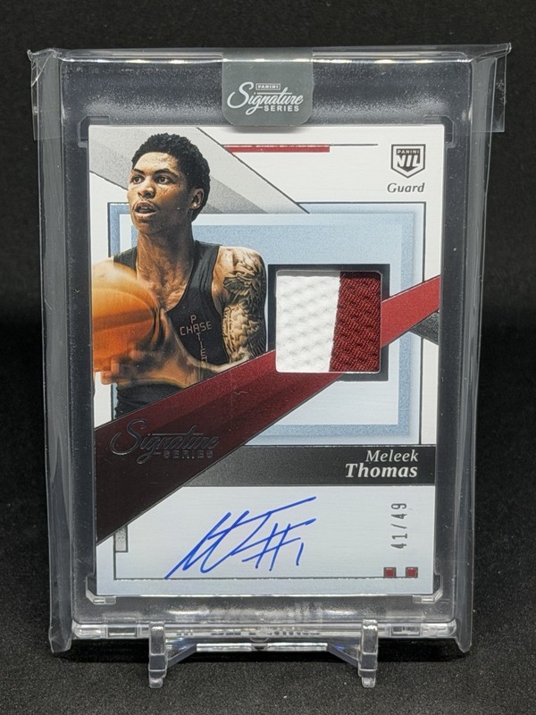 2025-26 Panini Signature Series - Meleek Thomas -Patch Auto /49 RPA