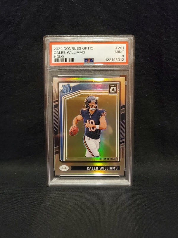 2024 Donruss Optic Caleb Williams Rated Rookie Holo PSA 9 view 1