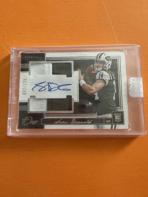 2018 Panini One Sam Darnold RPA /125 2 Color Patch Auto🔥🔥🔥