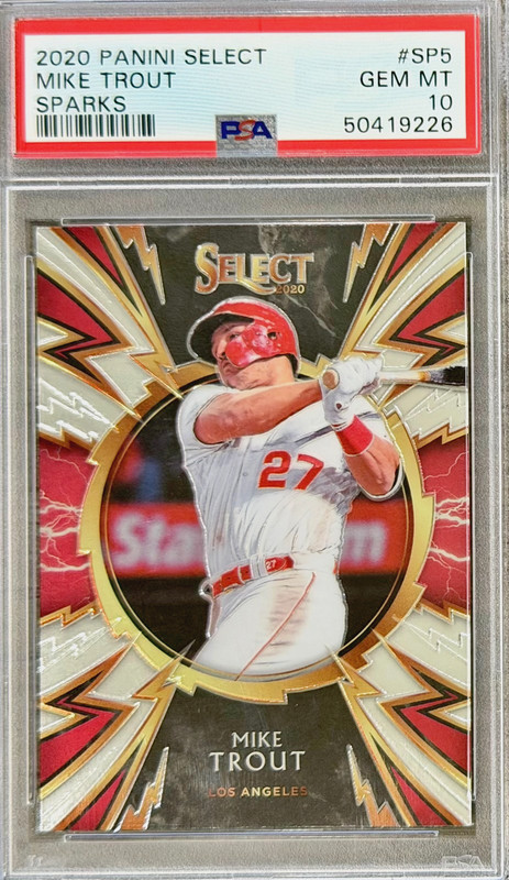 2020 Panini Select Mike Trout #SP-5 (SPARKS) PSA 10 GEM MINT