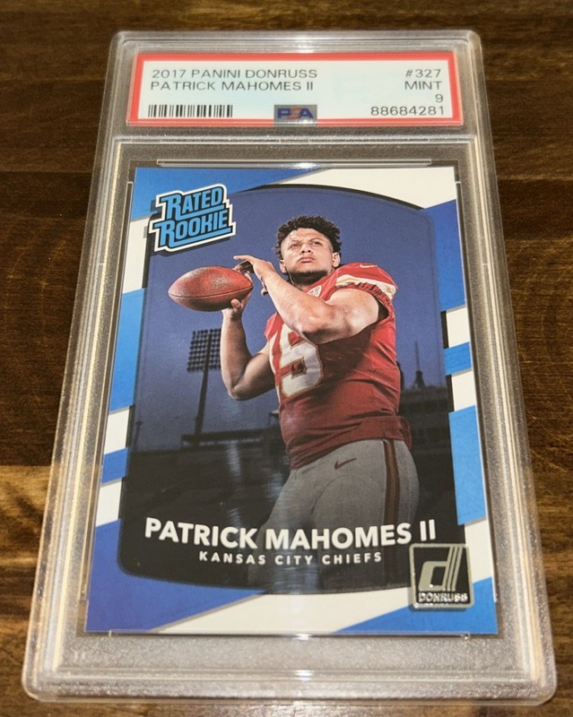 2017 Panini Donruss Patrick Mahomes 327 CENTERED Rookie PSA 9 ++++ MINT Chiefs 
