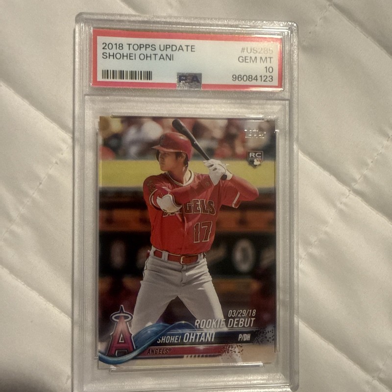 SHOHEI OHTANI PSA 10 2018 TOPPS UPDATE #US285 ROOKIE RC ANGELS
