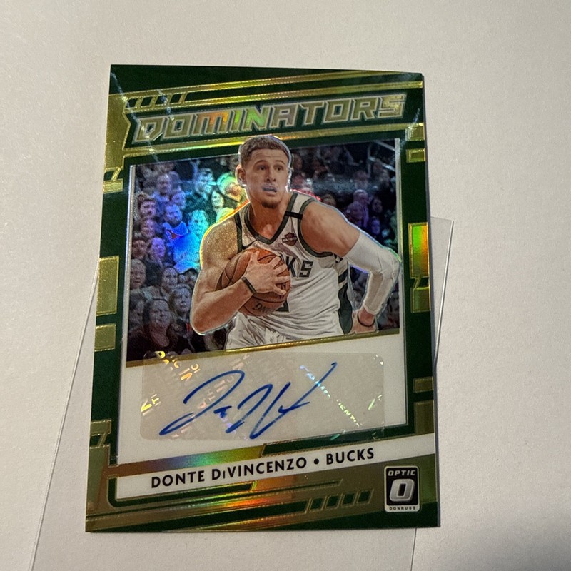 2020/21 Panini Donruss Optic Donte Divincenzo #10/10 Gold Prizm AUTO Dominators