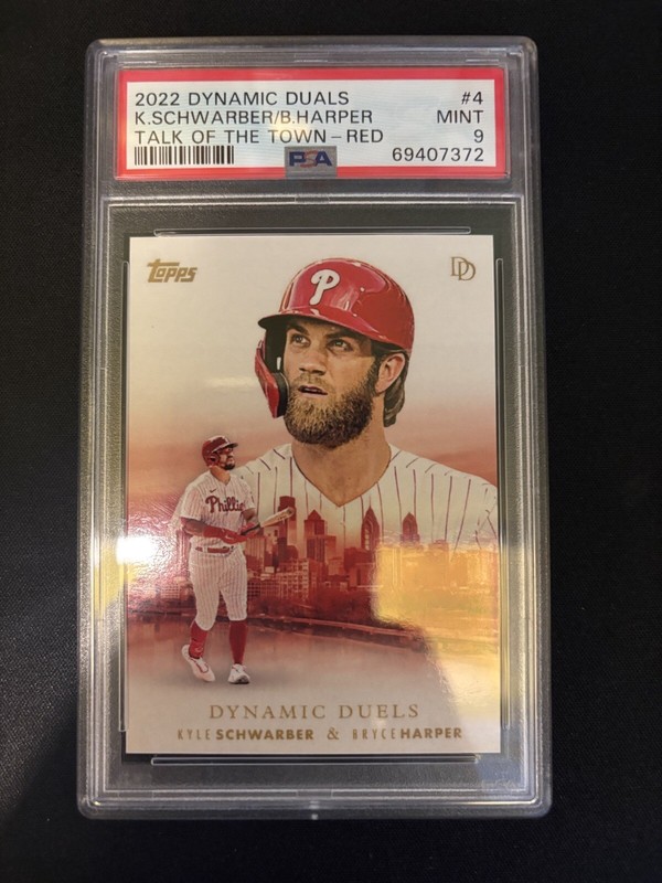 Schwarber And Harper Dynamic Duels /10 PSA 9