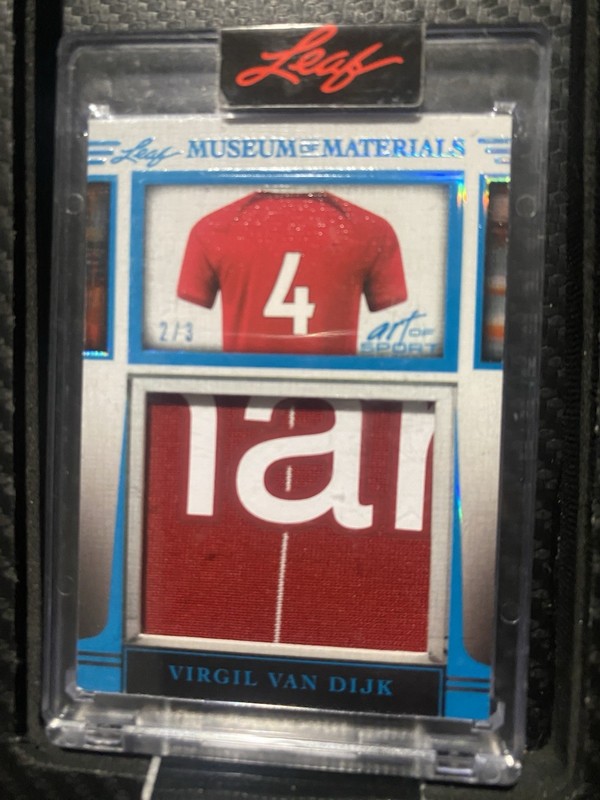 Leaf 2023 Art of Sport Virgil van Dijk Museum Materials MATCH WORN PATCH /3