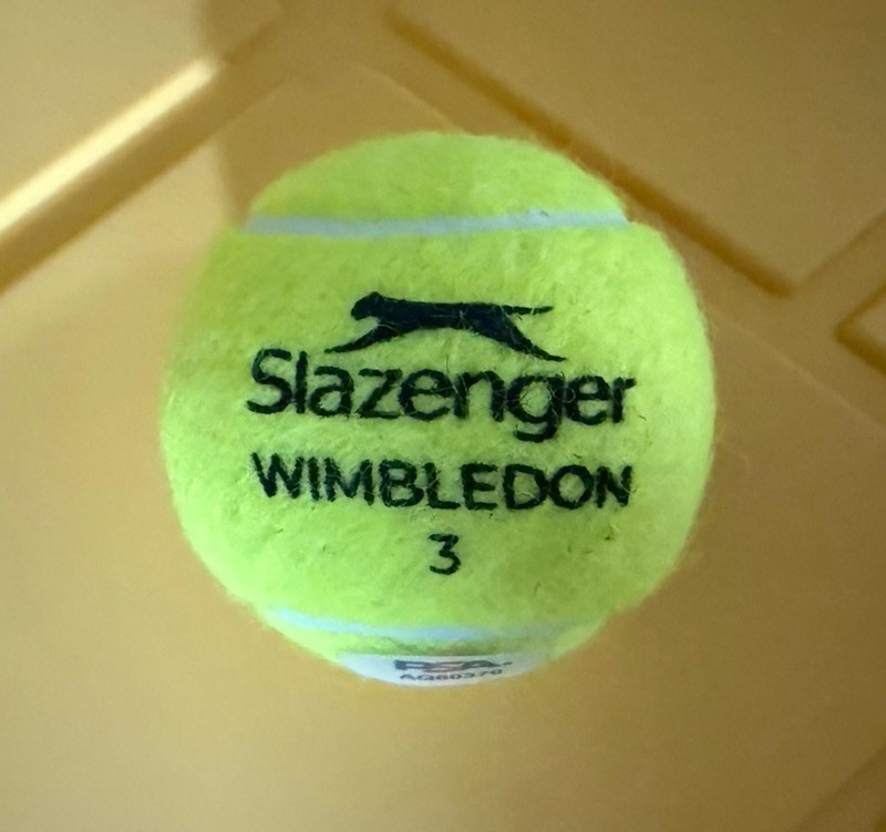CARLOS ALCARAZ Signed Autographed PSA Authenticated Wimbledon Tennis Ball Beauty view 2