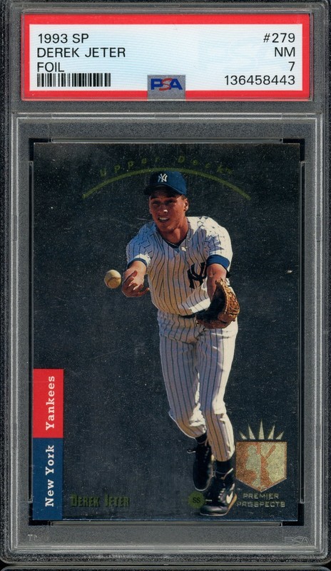 1993 SP Derek Jeter Foil Rookie Card RC #279 PSA 7 | New York Yankees