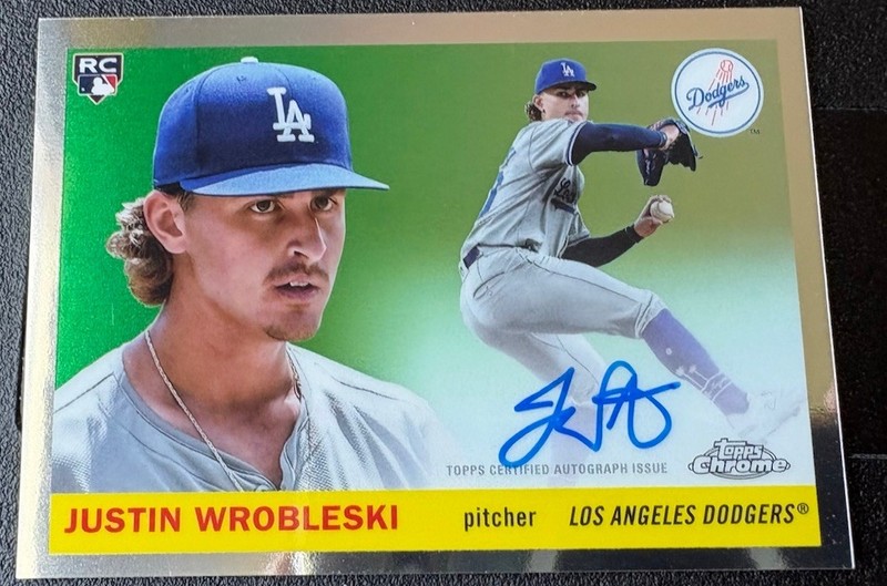 Justin Wrobleski [RC] [Auto] #CPA-JWR 2025 Topps Chrome Platinum Anniversary 