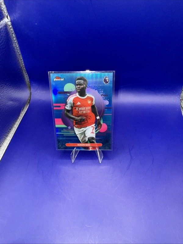 2026 Topps Finest Premier League Blue Refractor Bukayo Saka/150 #106