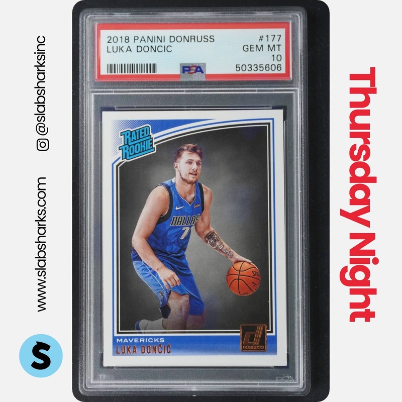 2018 PANINI DONRUSS #177 LUKA DONCIC RC ROOKIE PSA 10