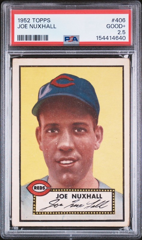 1952 Topps #406 Joe Nuxhall PSA 2.5