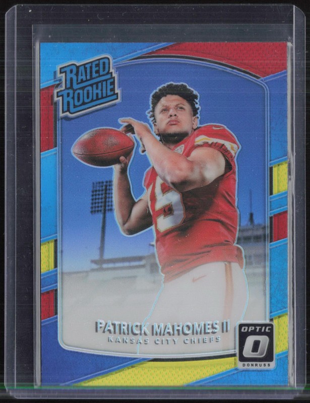 2017 Panini Donruss Optic Tri-Color Prizm #177 Patrick Mahomes II RC Rookie