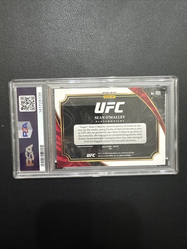 2023 Select UFC Sean O’Malley Mezzanine Silver Psa 10 Gem Mint view 2