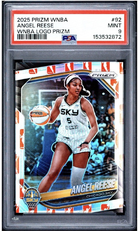 2025 ANGEL REESE PRIZM WNBA LOGO PSA 9🔥POP 1 NONE HIGHER🔥DREAM🎉SKY🎉LSU🎉