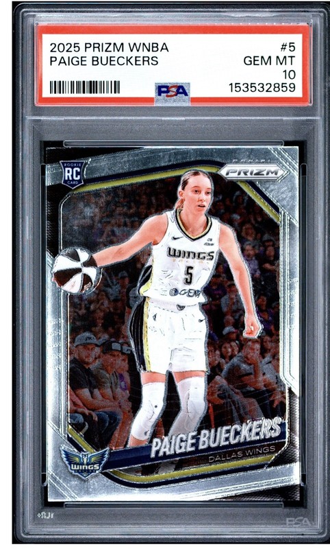 2025 PRIZM WNBA PAIGE BUECKERS ROOKIE PSA 10💎 #5 Rookie Slab📈HOT