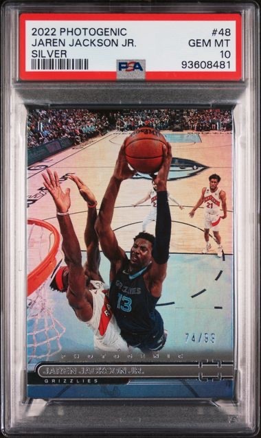 2022-23 Panini Photogenic Silver /99 Jaren Jackson Jr #48 PSA 10