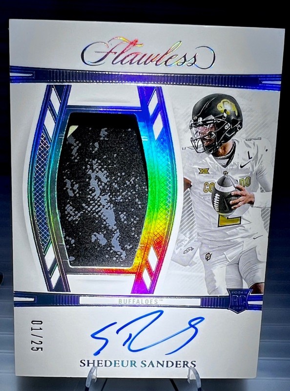 SHEDEUR SANDERS - 2025 Panini Flawless Collegiate RPA RC Auto 01/25 #RPAV-SSS
