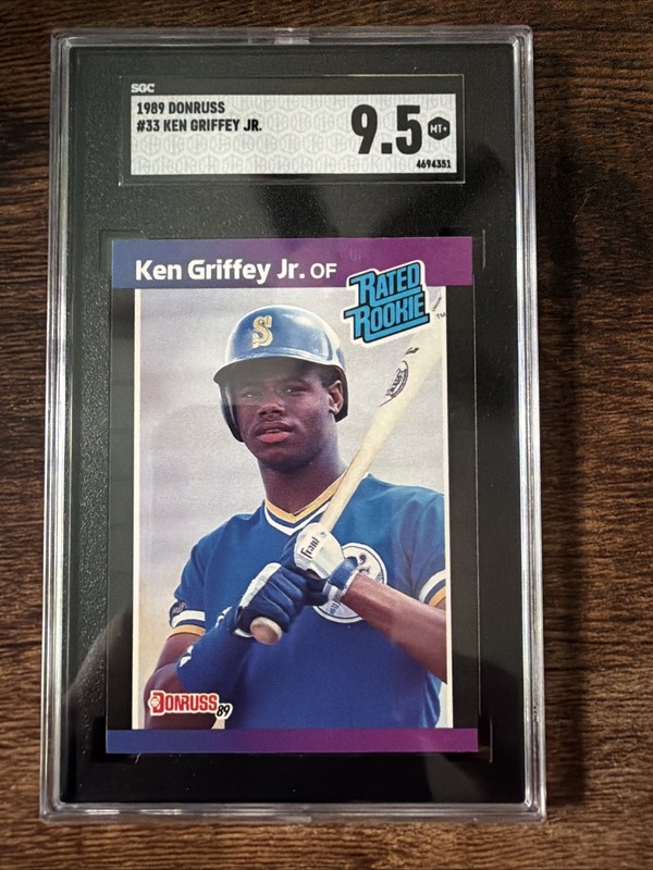 1989 Donruss | Ken Griffey, Jr. Rated Rookie RC 🔥 | SGC 9.5 MT+ Fresh Grade
