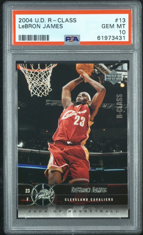 2004 UPPER DECK R-CLASS #13 LEBRON JAMES PSA 10 GEM MINT CLEVELAND CAVALIERS