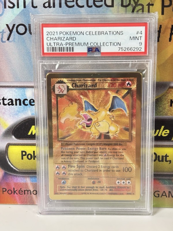 2021 Pokemon Celebrations Charizard 4/102 Metal PSA 9 UPC