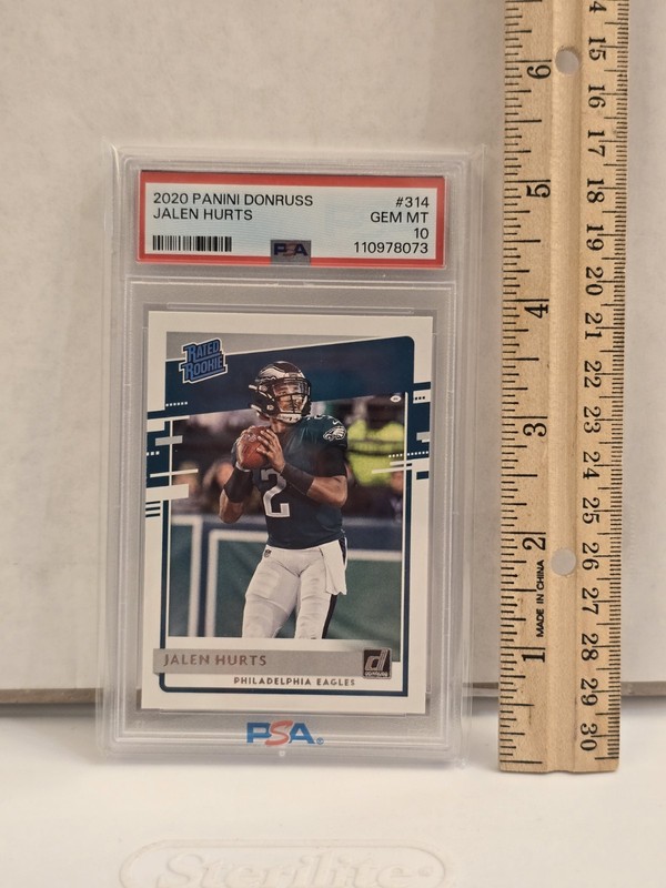 Panini Donruss 2020 Jalen Hurts Gem MT PSA 10 #314 NFL Football Card **LOOK** view 2