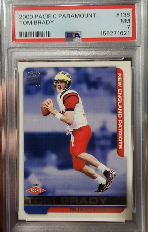 2000 Pacific Paramount Tom Brady Rookie RC #138 PSA 7 NM New England Patriots🔥