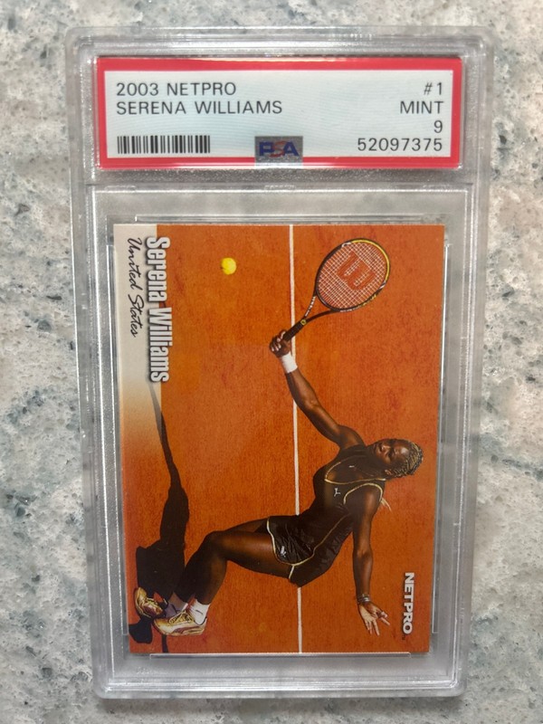 Serena Williams 2003 Net Pro Tennis #1 Rookie Card PSA Mint "9" G.O.A.T.