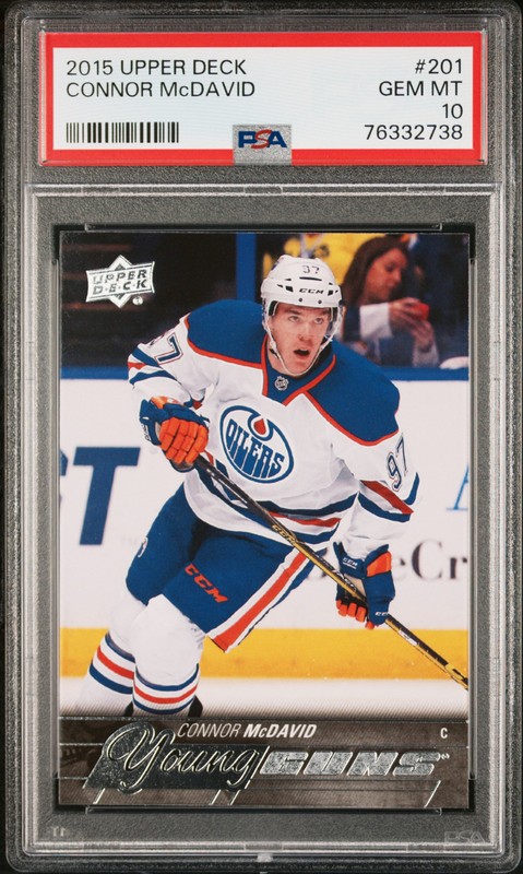 2015 Upper Deck #201 Connor Mcdavid Young Guns PSA 10