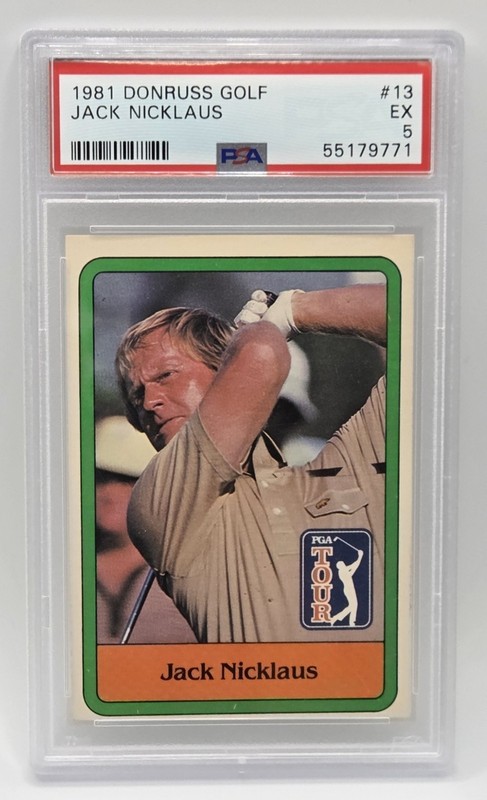 1981 Donruss Golf Jack Nicklaus #13 PSA EX 5