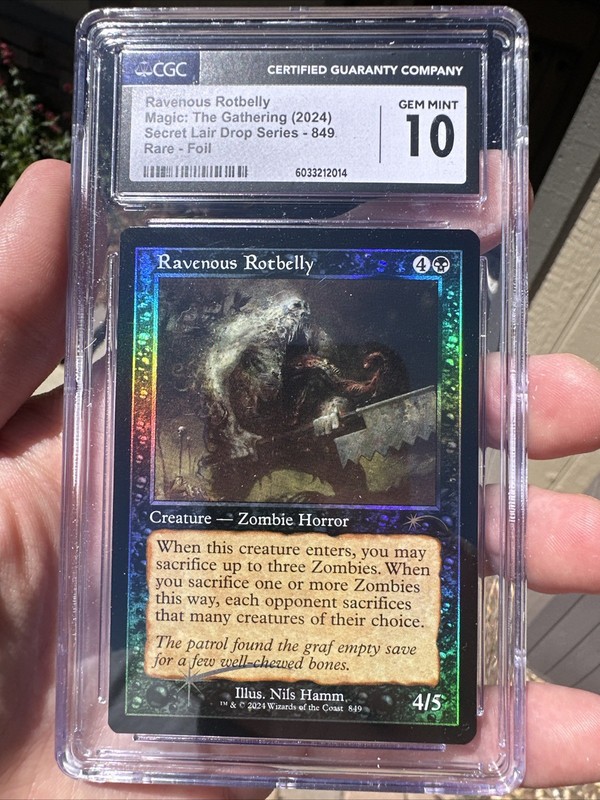 Ravenous Rotbelly Retro Foil 849 Secret Lair SLD CGC 10